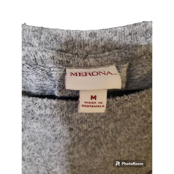 Merona Women Long Sleeve Tunic high/low hem polyester rayon spandex - Picture 2 of 3